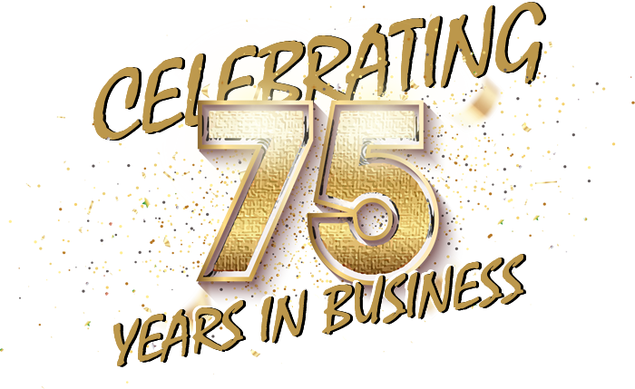 Celebrating 75 Years in Business